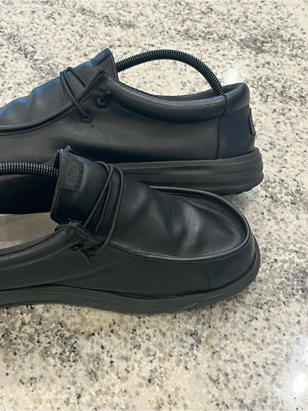 Hey Dude Men’s Size 10 Wally Work CE Slip-On Lightweight CE Black Work Shoes